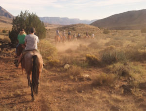 Horseback riding at the Bar 10 Ranch