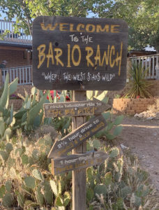 Bar 10 Ranch sign