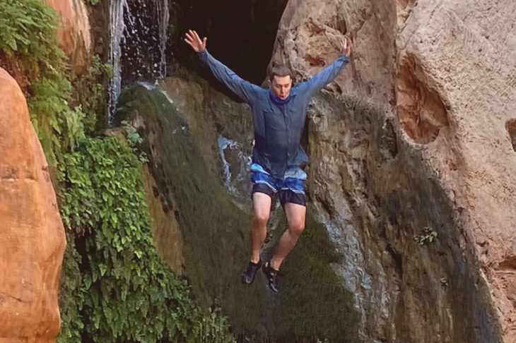 Cliff jumping at Elves Chasm